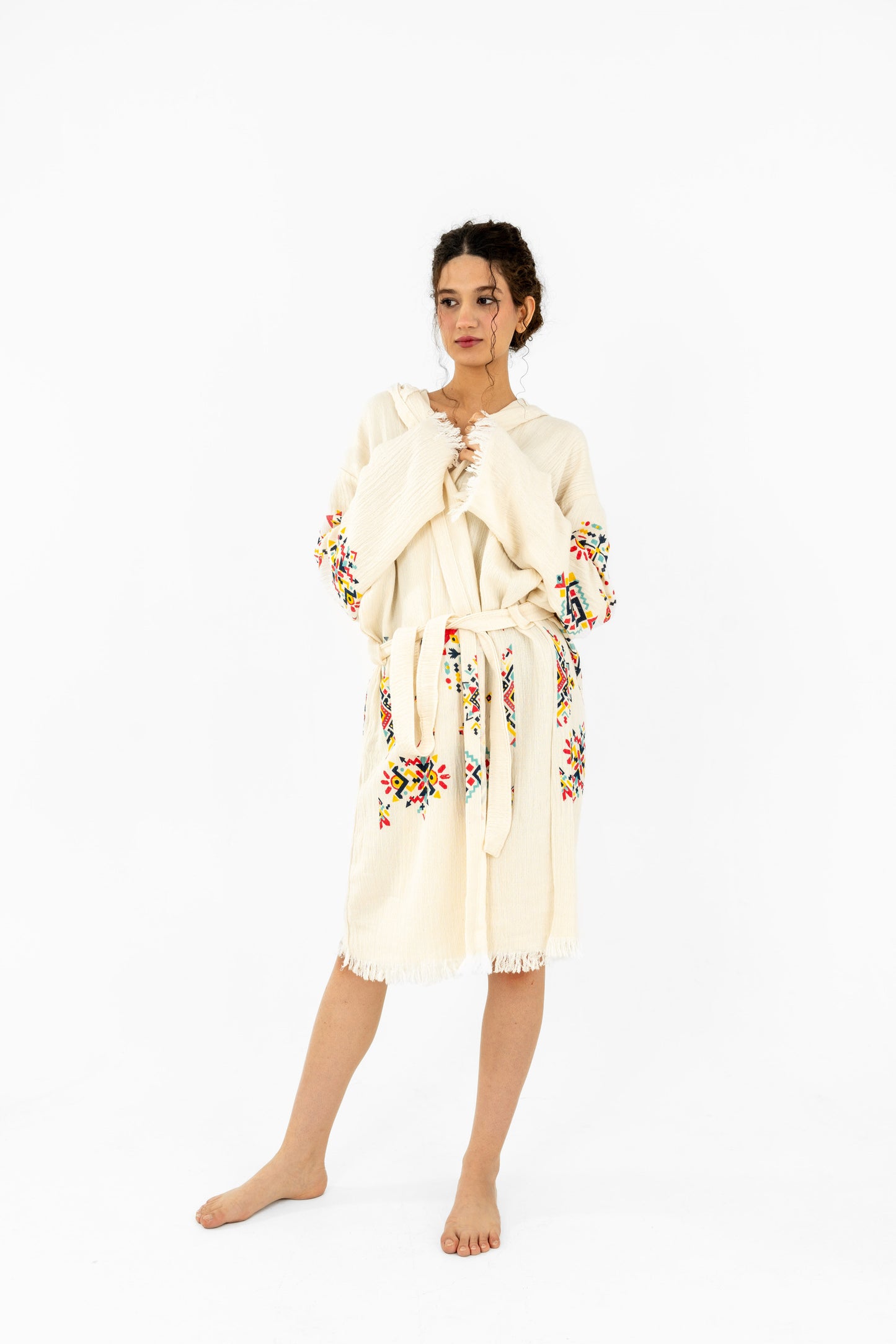 Anitta Robe – Handcrafted Anatolian Elegance with Geometric Patterns