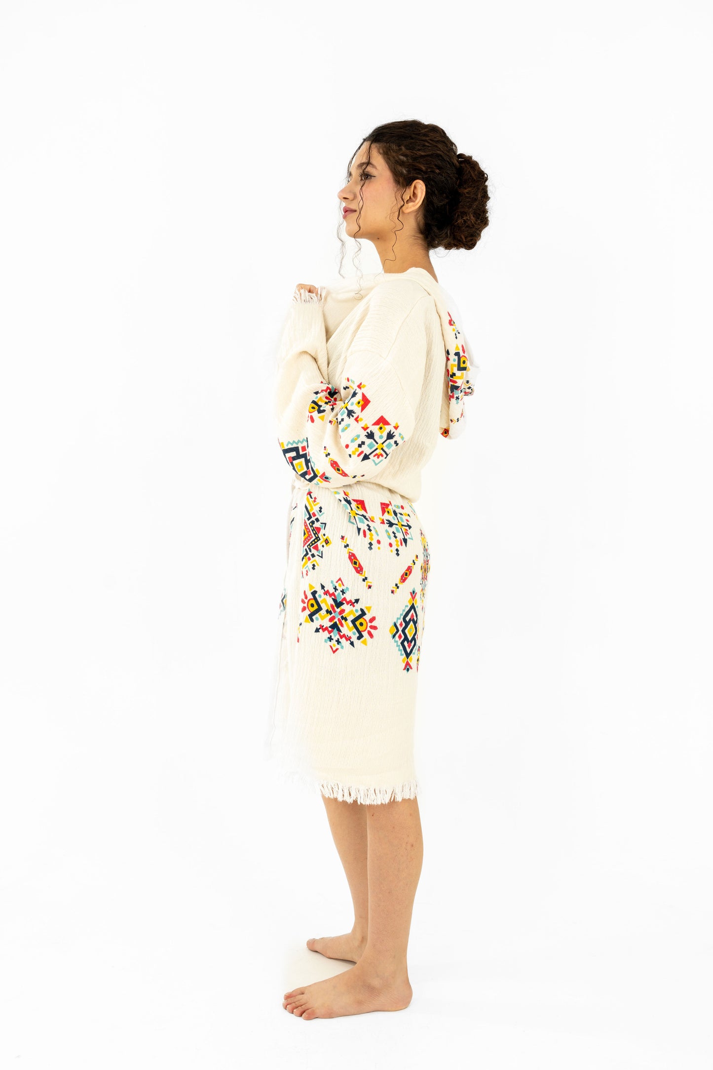 Anitta Robe – Handcrafted Anatolian Elegance with Geometric Patterns