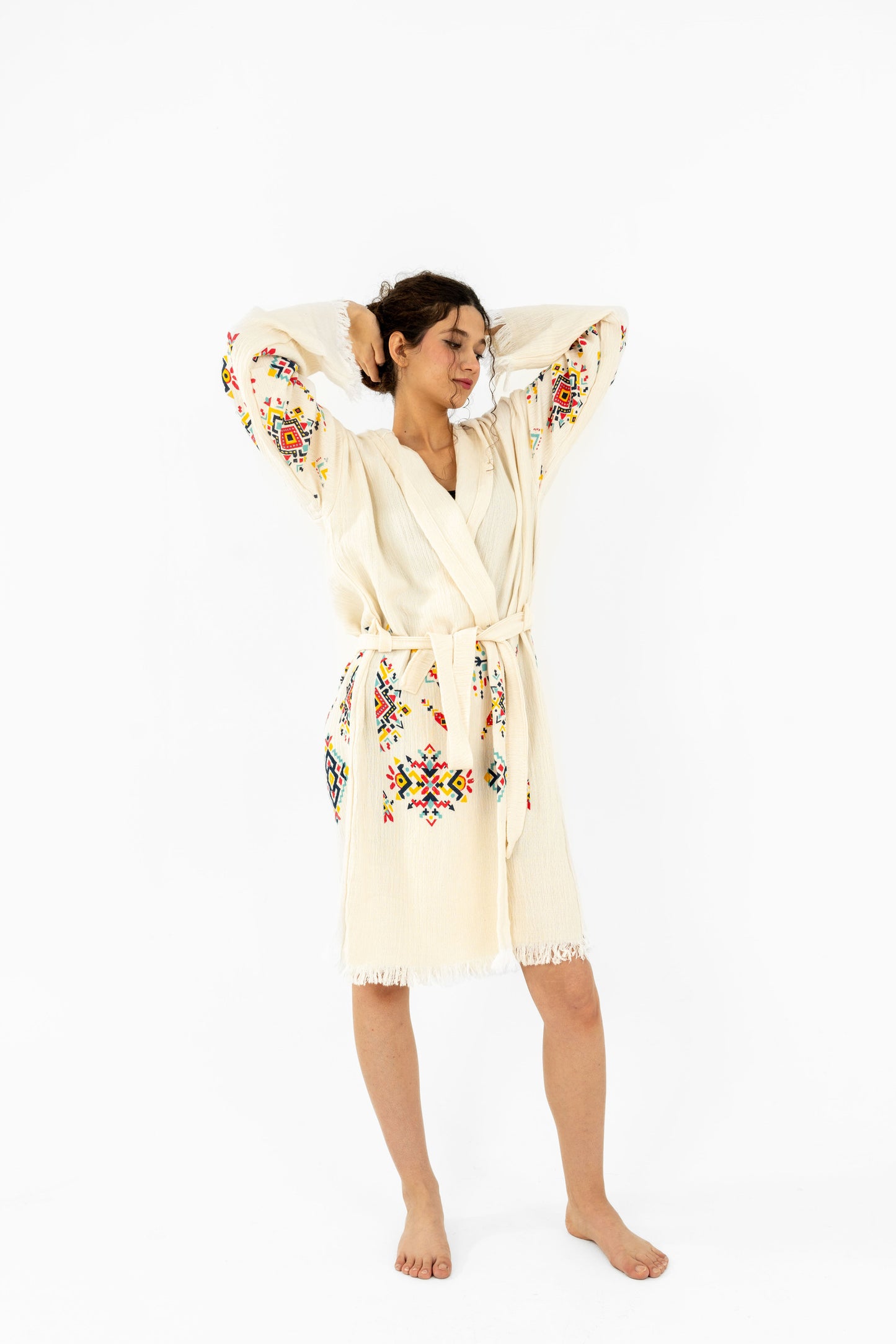 Anitta Robe – Handcrafted Anatolian Elegance with Geometric Patterns