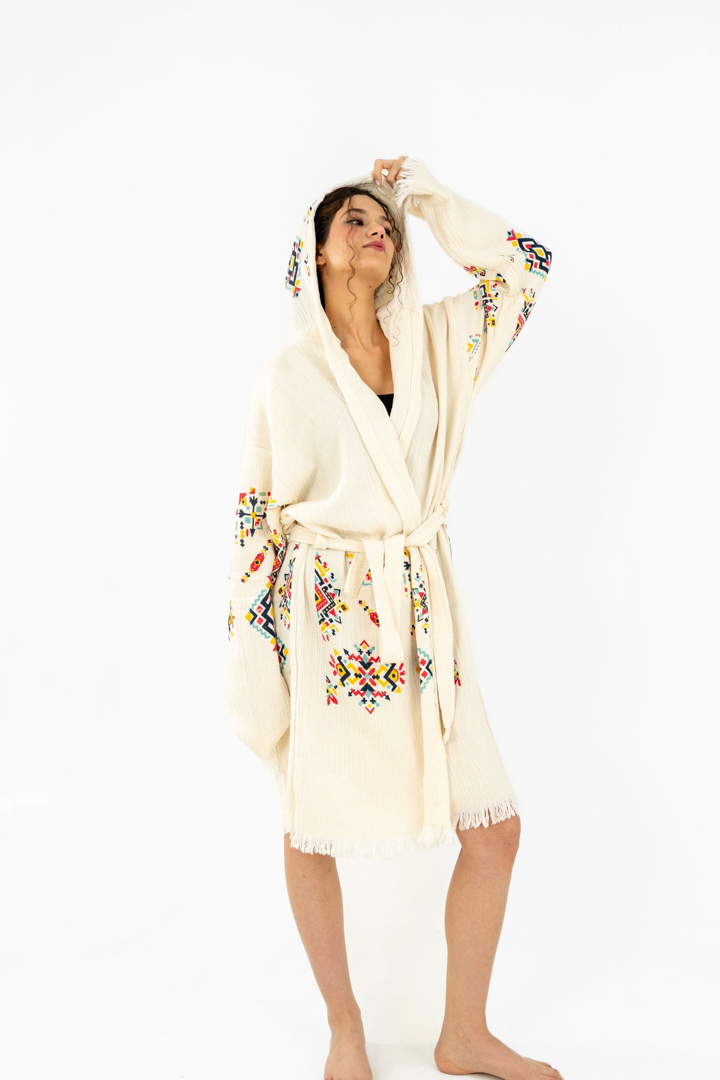 Anitta Robe – Handcrafted Anatolian Elegance with Geometric Patterns